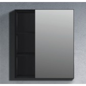 啞黑色單門不銹鋼鏡櫃600x700mm(F6070MHWB)