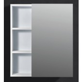 啞白色單門不銹鋼鏡櫃600x700mm(F6070MHWW)